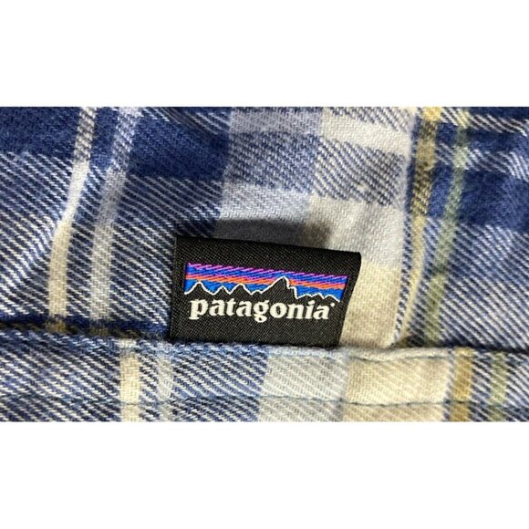 Patagonia Flannel Button Front Long Sleeve Shirt Womens Size Med Blue Activewear - Picture 4 of 7